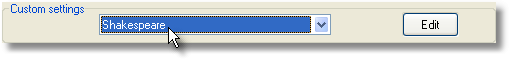customising tag settings